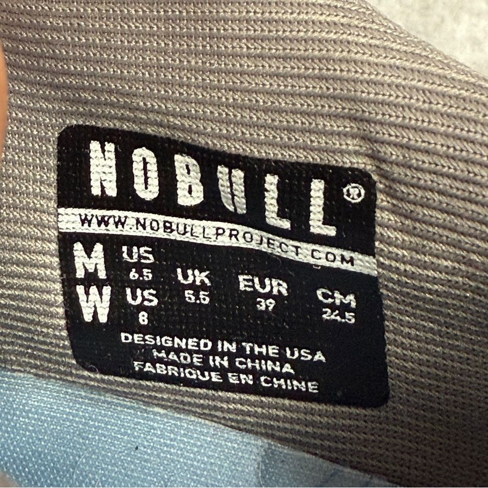 Nobull Shoes Womens Size 8 Denim Blue Low Top Crossfit Workout Running Sneakers - Picture 9 of 10